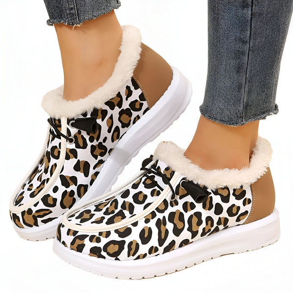 Chaussures d'intérieur léopard avec doublure en fausse fourrure. Chaussures décontractées à enfiler avec semelle compensée blanche., 45287151861941,45287151894709,45287151927477,45287151960245,45287151993013,45287152025781,45287152058549,45287152091317,45287152124085,45287152156853,45287152189621,45287152222389,45287152255157,45287152287925,45287152320693,45287152353461
