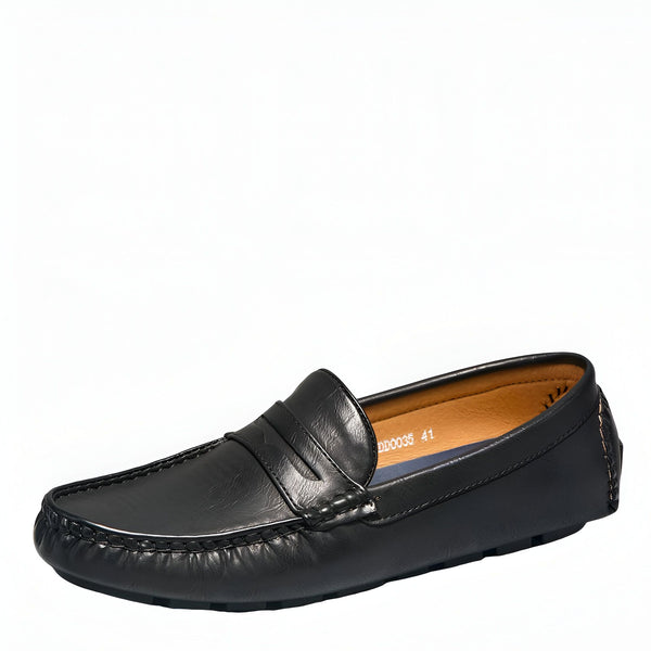 Mocassin en cuir noir pour homme, style classique et élégant. Chaussure décontractée, confortable et idéale pour le quotidien., 45286873366709,45286873399477,45286873432245,45286873465013,45286873497781,45286873530549,45286873563317,45286873596085,45286873628853,45286873661621,45286873694389,45286873727157,45286873759925,45286873792693