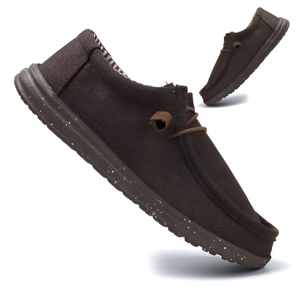 Chaussures décontractées marron pour hommes, style mocassin, avec lacets élastiques et semelle mouchetée. Idéales pour un look décontracté et confortable., 45286675710133,45286675742901,45286675775669,45286675808437,45286675841205,45286675873973,45286675906741,45286675939509,45286675972277,45286676005045,45286676037813,45286676070581,45286676103349,45286676136117,45286676168885,45286676201653,45286676234421,45286676267189,45286676299957,45286676332725,45286676365493,45286676398261,45286676431029,45