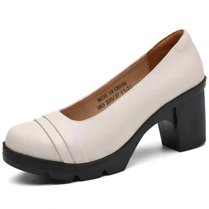 Chaussure à talon bloc pour femme, couleur crème et semelle noire. Style classique et élégant, fabriqué en Chine. Chaussure confortable et à la mode., 45287051788469,45287051821237,45287051854005,45287051886773,45287051919541,45287051952309,45287051985077,45287052017845,45287052050613,45287052083381,45287052116149,45287052148917,45287052181685,45287052214453,45287052247221,45287052279989,45287052312757,45287052345525,45287052378293,45287052411061,45287052443829,45287052476597,45287052509365,45287052