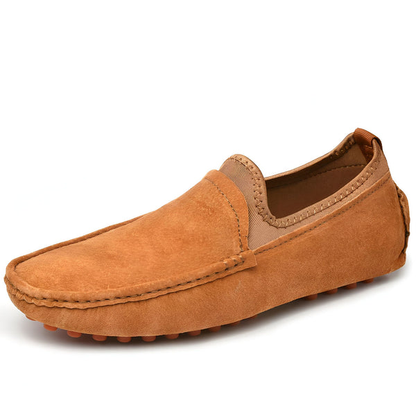 Mocassin pour homme en daim marron clair. Chaussure décontractée à enfiler, idéale pour un style estival confortable. Détails de couture apparente et semelle souple., 45286898434229,45286898466997,45286898499765,45286898532533,45286898565301,45286898598069,45286898630837,45286898663605,45286898696373,45286898729141,45286898761909,45286898794677,45286898827445,45286898860213,45286898892981,45286898925749,45286898958517,45286898991285,45286899024053,45286899056821,45286899089589,45286899122357,45286899