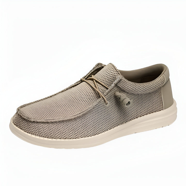 Mocassin homme beige en maille, semelle blanche. Chaussure décontractée avec lacets élastiques., 45286668370101,45286668402869,45286668435637,45286668468405,45286668501173,45286668533941,45286668566709,45286668599477,45286668632245,45286668665013,45286668697781,45286668730549,45286668763317,45286668796085,45286668828853,45286668861621,45286668894389,45286668927157,45286668959925,45286668992693,45286669025461,45286669058229,45286669090997,45286669123765,45286669156533,45286669189301,45286669222069,45286