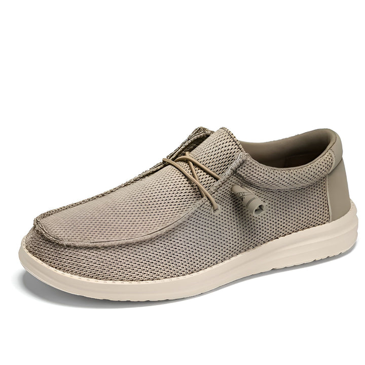 Chaussure décontractée beige en toile, style mocassin avec lacets élastiques. Chaussure d'été légère, idéale pour un look relax., 45286668370101,45286668402869,45286668435637,45286668468405,45286668501173,45286668533941,45286668566709,45286668599477,45286668632245,45286668665013,45286668697781,45286668730549,45286668763317,45286668796085,45286668828853,45286668861621,45286668894389,45286668927157,45286668959925,45286668992693,45286669025461,45286669058229,45286669090997,45286669123765,452866691565