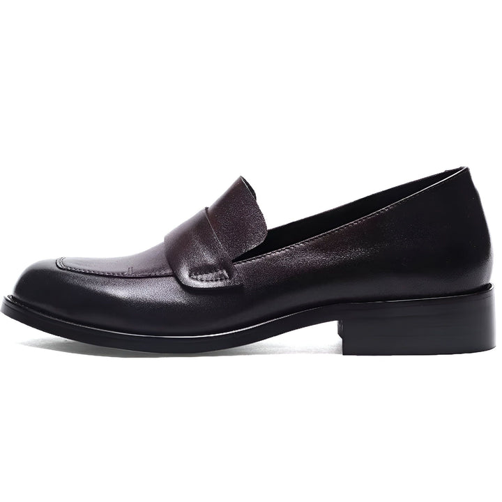 Mocassin en cuir marron foncé pour homme. Chaussure élégante avec une empeigne lisse et un talon bas. Idéal pour un style classique et raffiné., 45286620168373,45286620201141,45286620233909,45286620266677,45286620299445,45286620332213,45286620364981,45286620397749,45286620430517,45286620463285,45286620496053,45286620528821,45286620561589,45286620594357,45286620627125,45286620659893,45286620692661,45286620725429,45286620758197,45286620790965