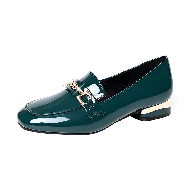 Mocassin vert émeraude verni avec boucle dorée, talon bloc doré. Chaussure élégante pour femme. Mode féminine, accessoires de style., 45287066173621,45287066206389,45287066239157,45287066271925,45287066304693,45287066337461,45287066370229,45287066402997,45287066435765,45287066468533,45287066501301,45287066534069,45287066566837,45287066599605,45287066632373,45287066665141,45287066697909,45287066730677,45287066763445,45287066796213,45287066828981,45287066861749,45287066894517,45287066927285