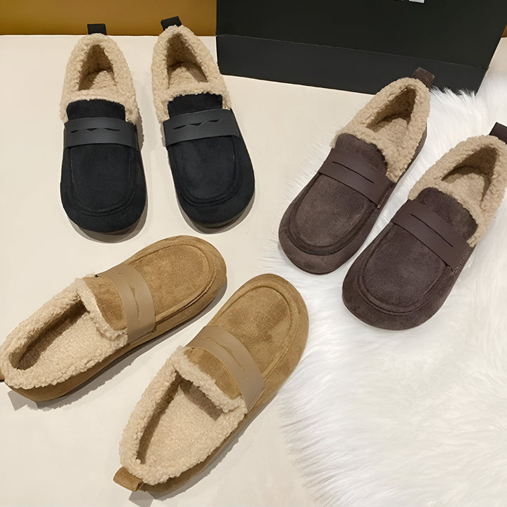 Mocassins pour femmes doublés en fausse fourrure, couleurs noir, marron et beige. Chaussures confortables d'intérieur ou d'extérieur, style décontracté et tendance. Idéales pour l'automne et l'hiver., 45286657556661,45286657589429,45286657622197,45286657654965,45286657687733,45286657720501,45286657753269,45286657786037,45286657818805,45286657851573,45286657884341,45286657917109,45286657949877,45286657982645,45286658015413,45286658048181,45286658080949,45286658113717,45286658146485,45286658179253,452
