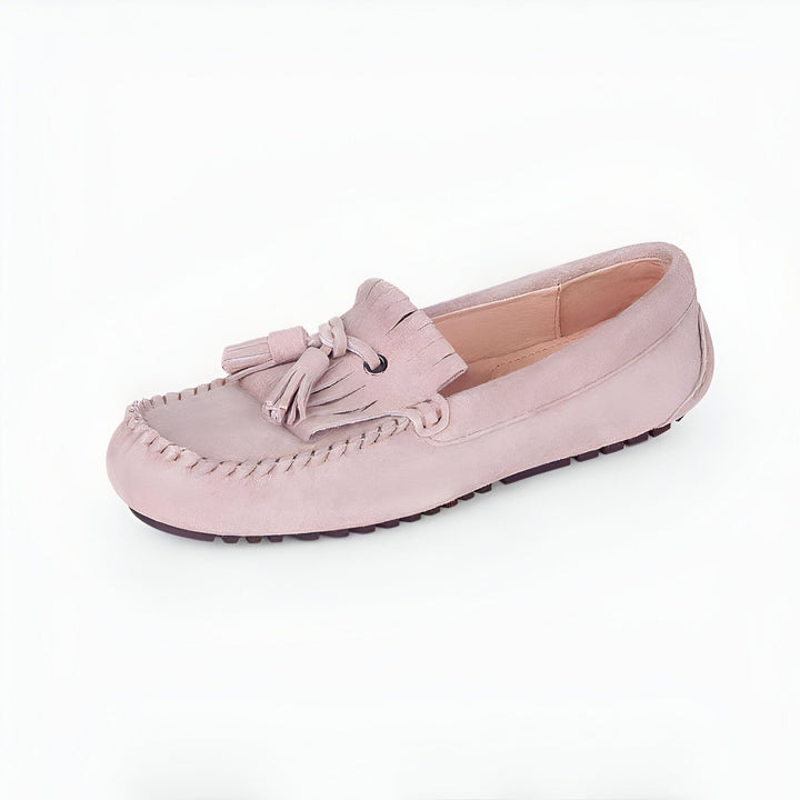 Mocassin rose en daim avec des glands, chaussure décontractée pour femme, style élégant et confortable., 45287006306485,45287006339253,45287006372021,45287006404789,45287006437557,45287006470325,45287006503093,45287006535861,45287006568629,45287006601397,45287006634165,45287006666933