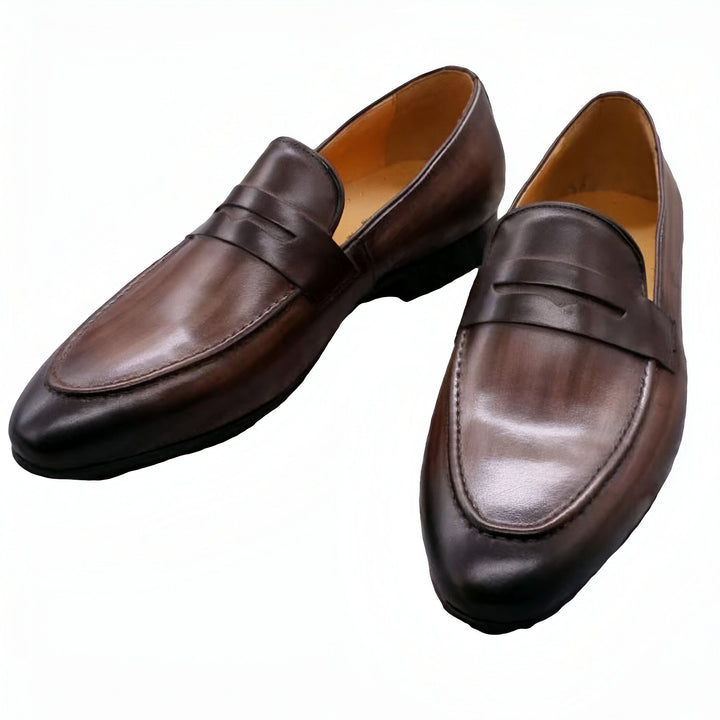Mocassins pour hommes en cuir marron, chaussures élégantes, mode masculine., 45286715850933,45286715883701,45286715916469,45286715949237,45286715982005,45286716014773,45286716047541,45286716080309,45286716113077,45286716145845