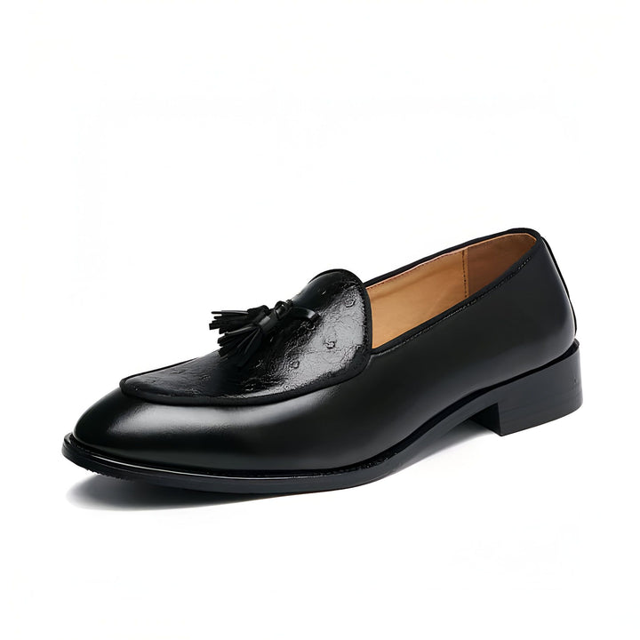 Mocassin noir en cuir avec gland sur le dessus, style classique et élégant. Chaussure homme idéale pour un look formel ou décontracté chic., 45287073218741,45287073251509,45287073284277,45287073317045,45287073349813,45287073382581,45287073415349,45287073448117,45287073480885,45287073513653,45287073546421,45287073579189,45287073611957,45287073644725,45287073677493,45287073710261,45287073743029,45287073775797,45287073808565,45287073841333,45287073874101,45287073906869,45287073939637,45287073972405