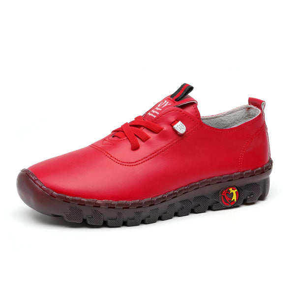 Chaussure rouge pour femmes avec lacets, semelle épaisse crantée et logo coloré. Modèle décontracté en cuir, confortable et élégant. Idéale pour le quotidien., 45286744391861,45286744424629,45286744457397,45286744490165,45286744522933,45286744555701,45286744588469,45286744621237,45286744654005,45286744686773,45286744719541,45286744752309,45286744785077,45286744817845,45286744850613,45286744883381,45286744916149,45286744948917,45286744981685,45286745014453,45286745047221,45286745079989,45286745112