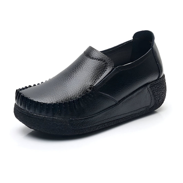 Mocassin noir en cuir avec semelle compensée, chaussures confortables pour femmes, style décontracté et élégant., 45286892896437,45286892929205,45286892961973,45286892994741,45286893027509,45286893060277,45286893093045,45286893125813,45286893158581,45286893191349,45286893224117,45286893256885,45286893289653,45286893322421,45286893355189,45286893387957,45286893420725,45286893453493,45286893486261,45286893519029,45286893551797,45286893584565,45286893617333,45286893650101,45286893682869,45286893715637,4