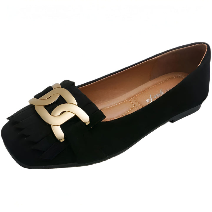 Mocassin noir en daim avec ornement doré et franges, chaussures plates élégantes pour femmes., 45286989627573,45286989660341,45286989693109,45286989725877,45286989758645,45286989791413,45286989824181,45286989856949,45286989889717,45286989922485,45286989955253,45286989988021,45286990020789,45286990053557,45286990086325,45286990119093,45286990151861,45286990184629,45286990217397,45286990250165,45286990282933,45286990315701,45286990348469,45286990381237,45286990414005,45286990446773