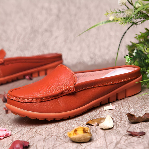 Mocassins d'intérieur orange en cuir pour femme. Chaussures confortables et élégantes, parfaites pour la maison. Détails soignés et semelle confortable., 45286921666741,45286921699509,45286921732277,45286921765045,45286921797813,45286921830581,45286921863349,45286921896117,45286921928885,45286921961653,45286921994421,45286922027189,45286922059957,45286922092725,45286922125493,45286922158261,45286922191029,45286922223797,45286922256565,45286922289333,45286922322101,45286922354869,45286922387637,452869